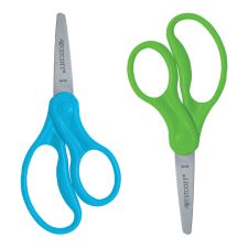 Westcott Hard Handle Kids Value Scissors, 5", Pointed, Assorted Colors, Pack Of 2