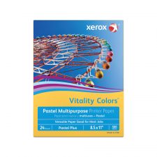 Xerox Vitality Colors Pastel Plus Color Multi-Use Printer & Copy Paper, 1 Ream, Goldenrod, Letter (8.5" x 11"), 500 Sheets/Ream, 24 Lb