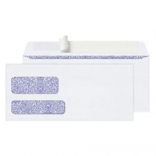 #10 Security Envelopes, Double Window, 4-1/8" x 9-1/2", Clean Seal, White, Box Of 250