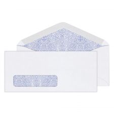#10 Security Envelopes, Left Window, 4-1/8" x 9-1/2", Gummed Seal, White, Box Of 500