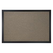 Cork Bulletin Board, 12" x 18", Black Finish Frame