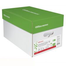 EnviroCopy 3-Hole Punched Copy Paper, White, Letter (8.5" x 11"), 5000 Sheets Per Case, 20 Lb, 30% Recycled, FSC Certified