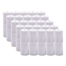 Iconex Direct Thermal Printing Paper Rolls, 0.45" Core, 2.25" x 85 ft, White, 50/Carton