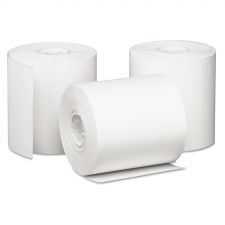 Iconex Impact Bond Paper Register Rolls, 3" x 85 ft, White, 50/Carton