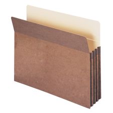 Smead Expanding File Pocket. Legal Size, 3 1/2" Expansion, 30% Recycled, Redrope, Box Of 25