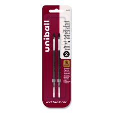 uniball Refill for JetStream RT Pens, Bold Conical Tip, Black Ink, 2/Pack