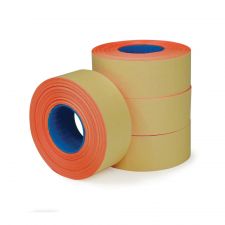 1-Line Price-Marking Labels, Red, 1,200 Labels Per Roll, Pack Of 4 Rolls
