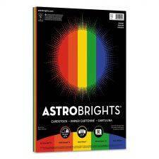 Astrobrights Color Cardstock -"Primary" Assortment, 65 lb Cover Weight, 8.5 x 11, Assorted, 50/Pack