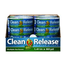 Duck Clean Release Painter's Tape, 3" Core, 1.41" x 60 yds, Blue, 16/Pack