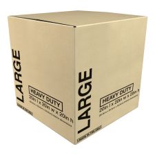 Heavy-Duty Corrugated Moving Box, 20"H x 20"W x 20"D, Kraft