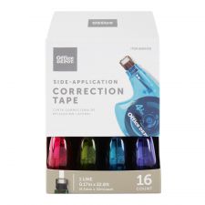 Side-Application Correction Tape, 1 Line x 392", Pack Of 16 Cartridges
