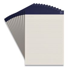 TRU RED Notepads, Narrow Rule, 50 Ivory 8.5 x 11.75 Sheets, 12/Pack