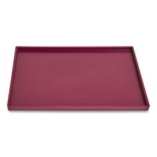 TRU RED Slim Stackable Plastic Tray, 6.85 x 9.88 x 0.47, Purple