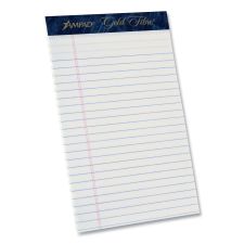 Ampad Gold Fibre Writing Pads, Medium/College Rule, 50 White 5 x 8 Sheets, Dozen