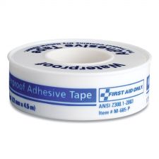 First Aid Only Waterproof-Adhesive Medical Tape with Dispenser, Acrylic, 0.5" x 15 ft, White
