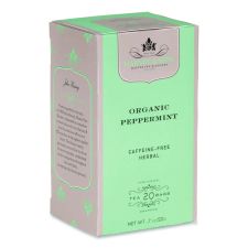 Harney & Sons Premium Tea, Organic Peppermint Herbal Tea, Individually Wrapped Tea Bags, 20/Box