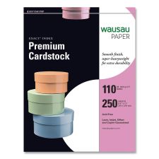 Neenah Paper Exact Index Card Stock, 94 Bright, 110 lb Index Weight, 8.5 x 11, White, 250/Pack