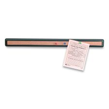 Officemate Verticalmate Plastic Cork Bar, 1.5" x 19", Gray