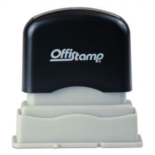 Offistamp Pre-Inked Message Stamp, FILE, 1.63" x 0.38", Red Ink