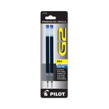 Pilot Refill for Pilot G2 Gel Ink Pens, Bold Conical Tip, Blue Ink, 2/Pack