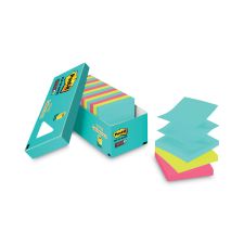 Post-it Dispenser Notes Super Sticky Pop-up 3 x 3 Note Refill Cabinet Pack, 3" x 3", Supernova Neons Collection Colors, 100 Sheets/Pad, 18 Pads/Pack