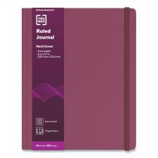 TRU RED Hardcover Business Journal, 1-Subject, Narrow Rule, Purple Cover, (96) 10 x 8 Sheets