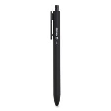 TRU RED Quick Dry Gel Pen, Retractable, Fine 0.5 mm, Black Ink, Black Barrel, Dozen