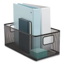 TRU RED Wire Mesh Storage Box, 8.58" x 15.75" x 6.69", Black