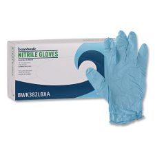Boardwalk Disposable Examination Nitrile Gloves, Powder-Free, Large, 5 mil Thick, 9.5" Long, Blue, 100/Box