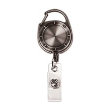 Cosco MyID Carabiner Reel for ID Badge Holders, Key Cards and ID Cards, Pewter Style