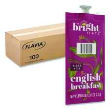 FLAVIA The Bright Tea Co. English Breakfast Black Tea Freshpack, 100/Carton