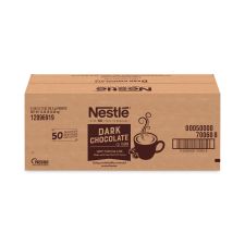 Nestl Hot Cocoa Mix, Dark Chocolate, 0.71 Packets, 50 Packets/Box, 6 Boxes/Carton