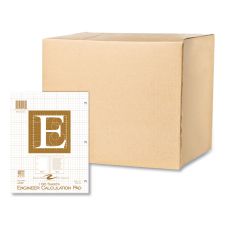 Roaring Spring Engineer Pad, Quadrille Rule (5 sq/in), 100 Buff 8.5 x 11 Sheets, 24/Carton