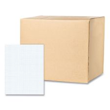Roaring Spring Gummed Pad, 5 sq/in Quadrille Rule, 50 White 8.5 x 11 Sheets, 72/Carton