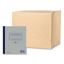 Roaring Spring Lab and Science Two-Part Carbonless Notebook, Quadrille Rule (4 sq/in), Gray Cover, (100) 11 x 9.25 Sheets, 5/Carton