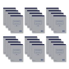 Roaring Spring Lab and Science Two-Part Carbonless Notepad, Quad Rule (4 sq/in), Gray Cover, (50) 8.5 x 11 White/Blue Sets, 24/Carton