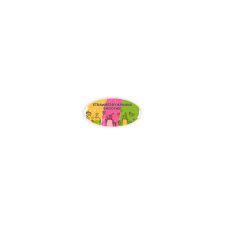 1 1/4" x 2 1/2" Oval 4 Color Process (100/PK)