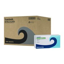 Boardwalk Disposable Examination Nitrile Gloves, Powder-Free, Small, 5 mil Thick, 9.5" Long, Blue, 100/Box, 10 Boxes/Carton