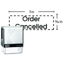 Custom 2000Plus PrintPro 10P Self-Inking Rectangle Stamp,  5/16" x 1" Impression