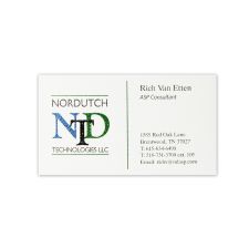 Custom Full Color Raised Print Business Cards, Printed 1-Side
