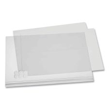 Durable Self-Adhesive Water-Resistant Sign Holder, 11 x 17, Clear Frame, 5/Pack