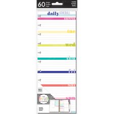 Happy Planner Refill Big Half-Sheet Filler Paper, 4-1/8" x 11", 60 Sheets, Daily Schedule