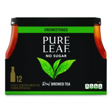 Pure Leaf Iced Tea, Unsweetened, 18.5 oz, 12/Carton