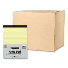 Roaring Spring Stiff-Back Pad, Medium/College Rule, 100 Canary 8.5 x 11 Sheets, 36/Carton