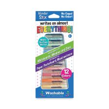 TPG Creations Wonder Stix, Regular Size, 0.2" x 3.75", 12 Assorted Colors, 12/Pack