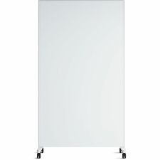 U Brands Double Sided Magnetic Glass Dry-Erase Mobile Floor Easel