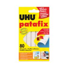 UHU Tac Adhesive Putty, Removable and Reusable, 2.1 oz, 80/Pack