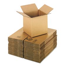 Universal Cubed Fixed-Depth Corrugated Shipping Boxes, Regular Slotted Container (RSC), Medium, 8" x 8" x 8", Brown Kraft, 25/Bundle