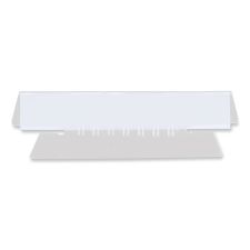 Universal Hanging File Folder Plastic Index Tabs, 1/3-Cut, Clear, 3.7" Wide, 50/Pack
