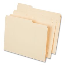 Universal Top Tab File Folders, 1/3-Cut Tabs: Assorted, Letter Size, 0.75" Expansion, Manila, 50/Box